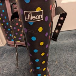 Jileon Extra Wide Calf Rain Boots Women's 7