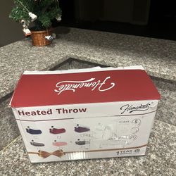 Heated throw blanket