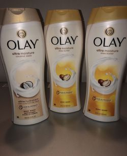 Olay Body Wash 3 Bottle Lot Full size bottles