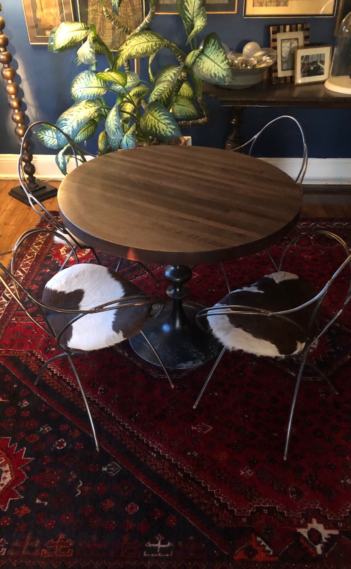 Vintage Dining Table and 4 chairs-one of a kind