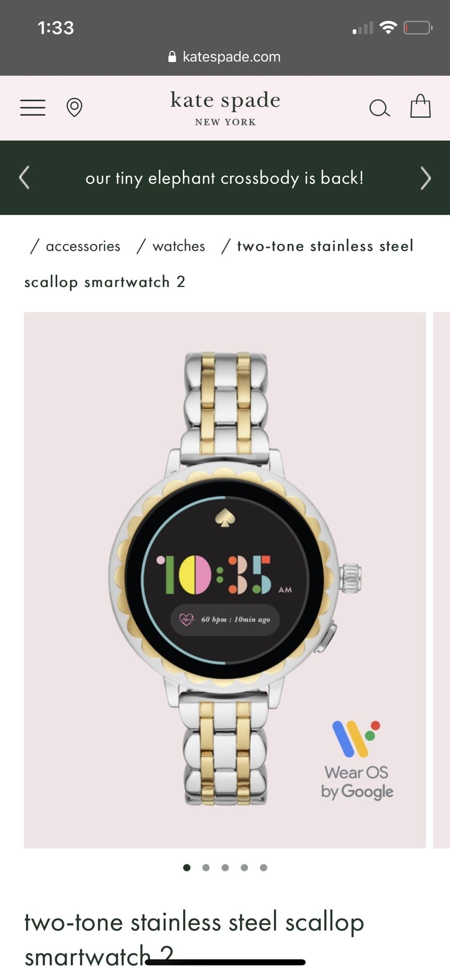 Kate spade smart watch - Main Image
