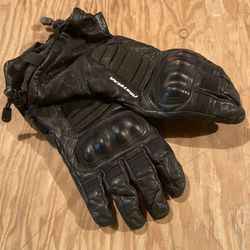 Motorcycle Gauntlet Gloves Size Lg