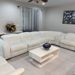 Leather Couch Sectional 