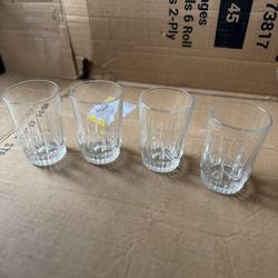 Clear Glass Shot Glasses – Set of 4