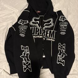 Supreme Fox Racing Hoodie Size Med