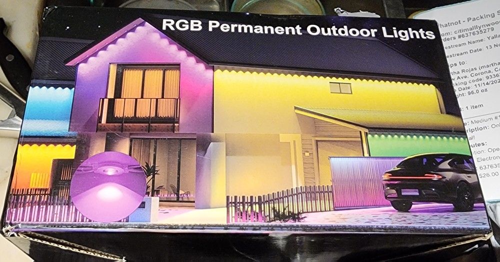 RGB Permanent Outdoor Lights- MsRP $300+