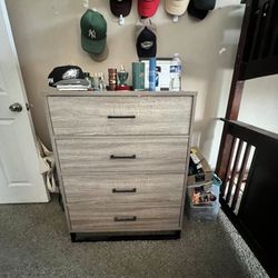 Tall Gray Dresser