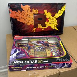 Pokemon Team Rocket Moltres EX UPC And Mega Latias Ex