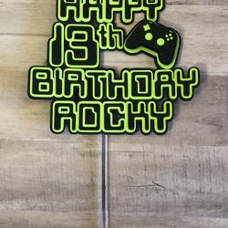 Gamer Cake Topper