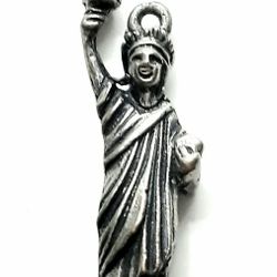 Sterling Silver Statue of Liberty, Lady Liberty, New York, NY, Charms (3D) 

