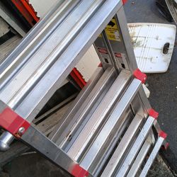 Title: Heavy Duty Aluminum Multi-Task Ladder – Adjustable & Folding