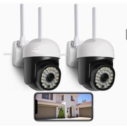 2 Pack Outdoor Security Cameras