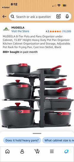 Pan organizer