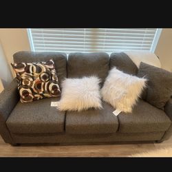 Couch, Loveseat, LED Tv Stand, 2 Pink Barstools and a  Apple Watch SE (Gen 2) 40mm Starlight