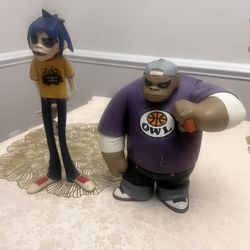 Kidrobot Gorillaz Collectible Figures Multicolor Hard Plastic Set
