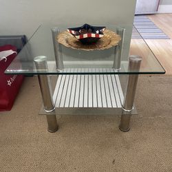 Glass End Table