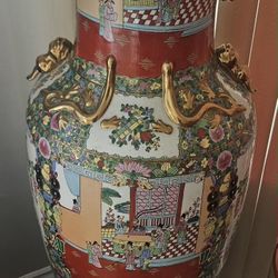 Early Century Chinese Large Vase w/stand