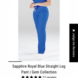 Scrub Pants Small Royal Blue