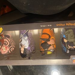 Naruto glass cups