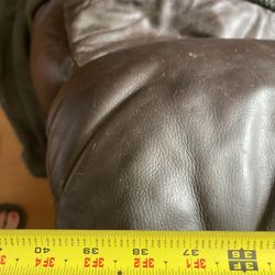 Free-Leather Three Seater Recliner 