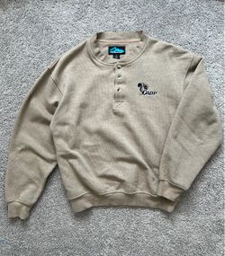 100% cotton Henley Sweater