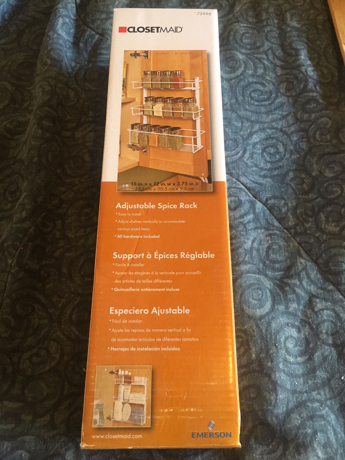 Closetmaid adjustable spice rack