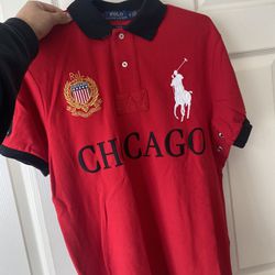 Mens Ralph Lauren Red Polo Shirt 