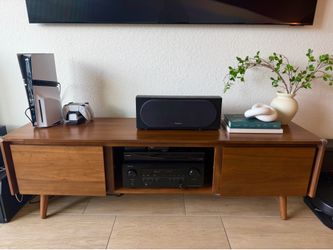 63” Article Mid Century Entertainment Center - Walnut