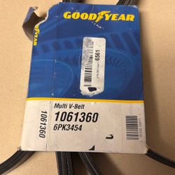 6 Ribbed V Serpentine Belt 1061360 (6PK3454)