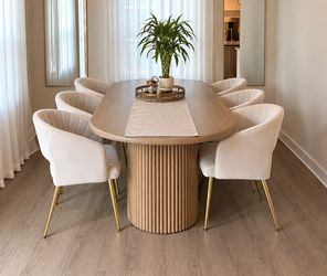 Modern cream Chairs (6)