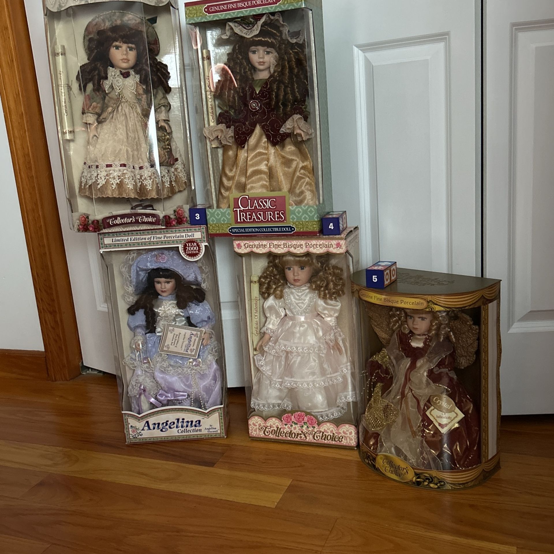 Porcelain Dolls 25.00 Each