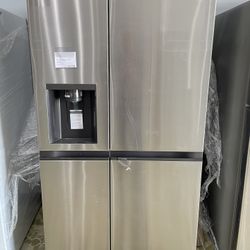 LG NEW OPENBOX 36” SIDE BY SIDE REFRIGERATOR WITH CRAFT ICE MAKER 