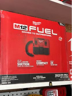 Milwaukee new vacuum 12M fuel