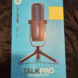 JLab Talk Pro Professional Plug and Play USB Microphone Black 