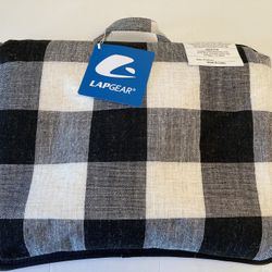 LapGear Black/White Buffalo Plaid Laptop Desk