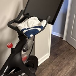 Peloton Bike And Weights And Shoes