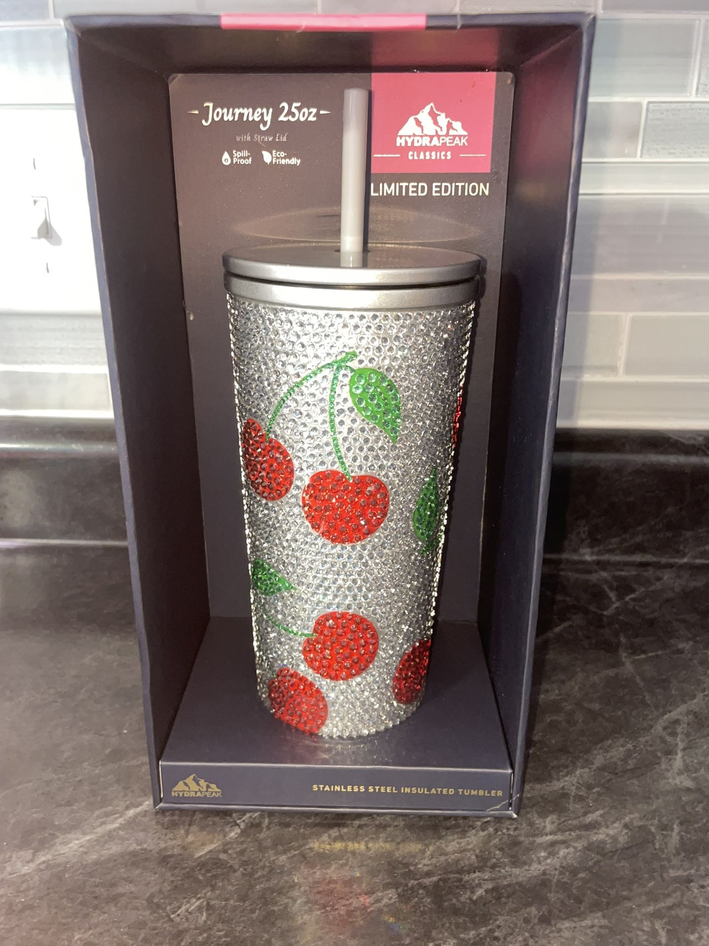 Cherry Rhinestone Hydro Flask