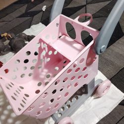 Toy Shopping Cart Pink