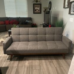 Like New Grey Futon