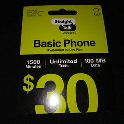 Basic Straight Talk Card 