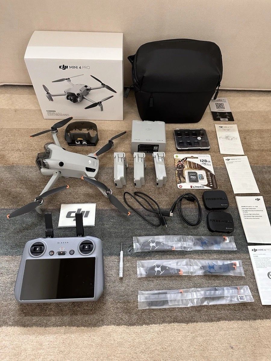 DJI Mini 4 Pro Fly More Combo Camera Drone (with RC 2 Remote) With Filters & SD Card