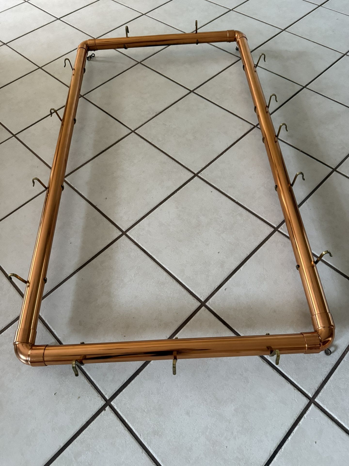 Copper Hanging Pot Rack