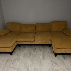 Couch (Yellow Corduroy)