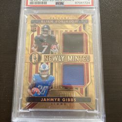 Bijan Robinson/ Jahmyr Gibbs Duel Card