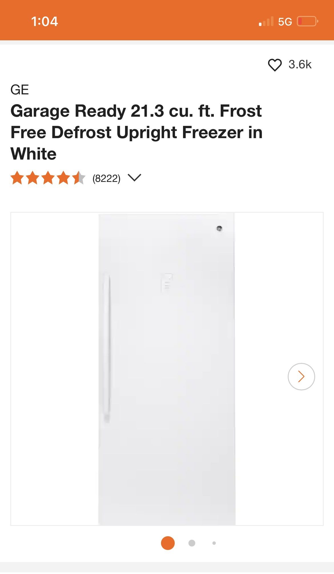 Stand Up Freezer