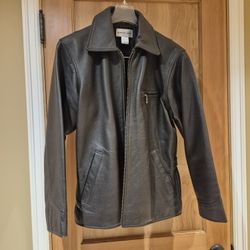 Vintage Leather Jacket Brown Newport News