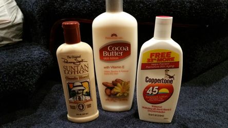 Sun Tan / Sun Screen Lotion / Skin Lotion