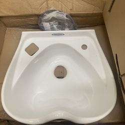 Belvedere 3100 Cameo Enamel Shampoo Bowl White