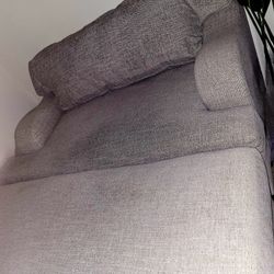 Grand Chair With Matching Ottoman Set