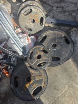 230 pounds olympic plates